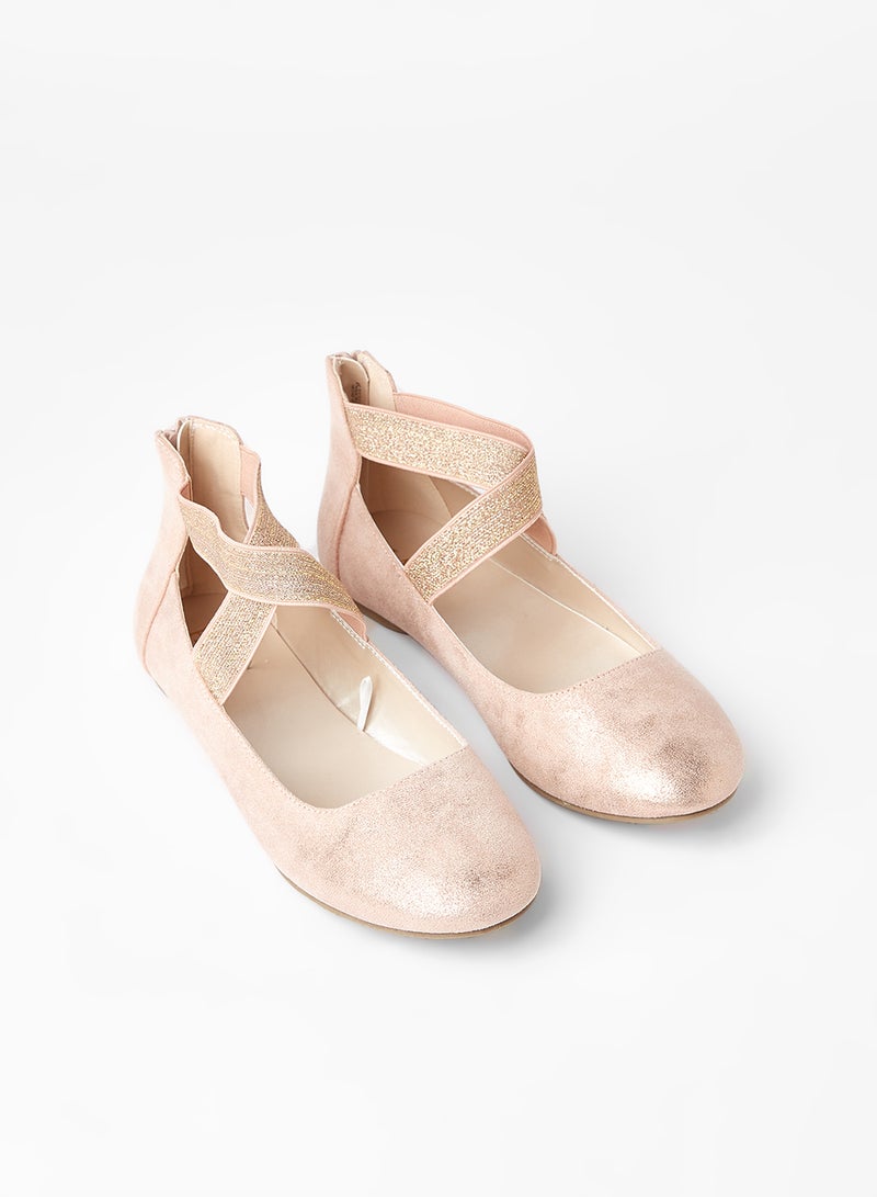 The Children's Place - Kids Crossover Strap Ballerinas Pink - Image 1