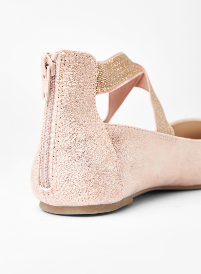 The Children's Place - Kids Crossover Strap Ballerinas Pink - Image 1