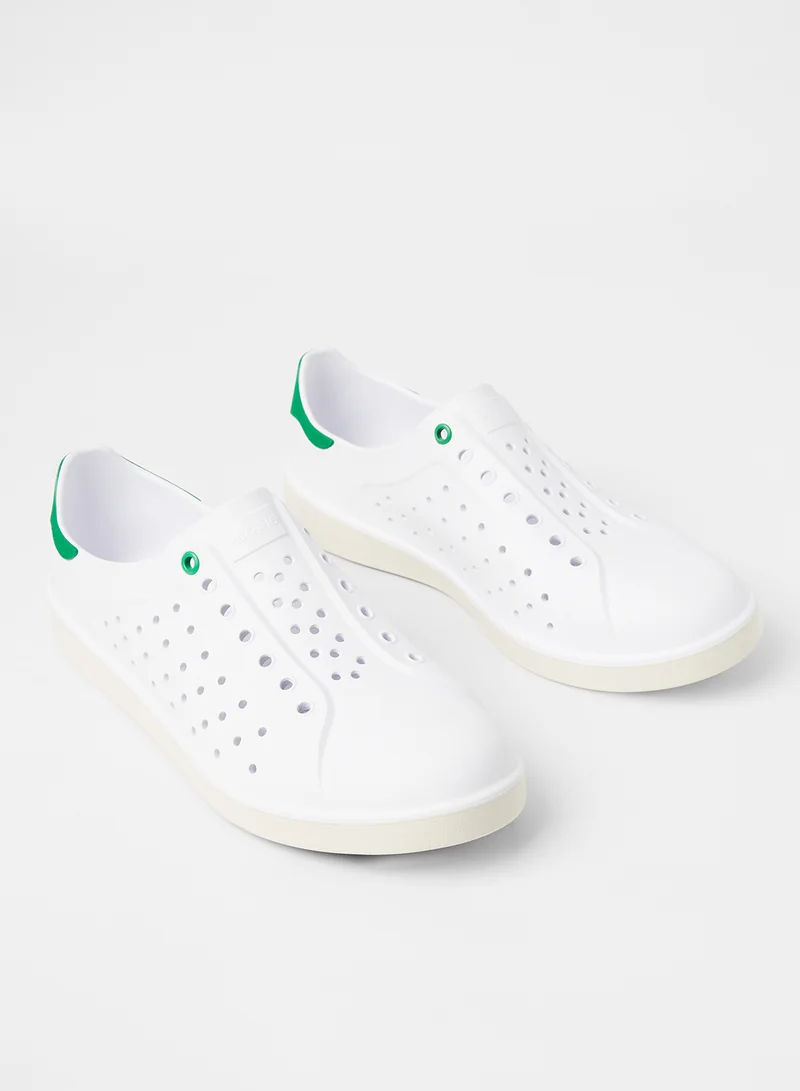 People Ace Slip-On Shoes White/Kelly Green