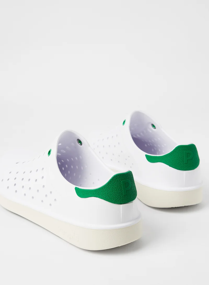 People Ace Slip-On Shoes White/Kelly Green