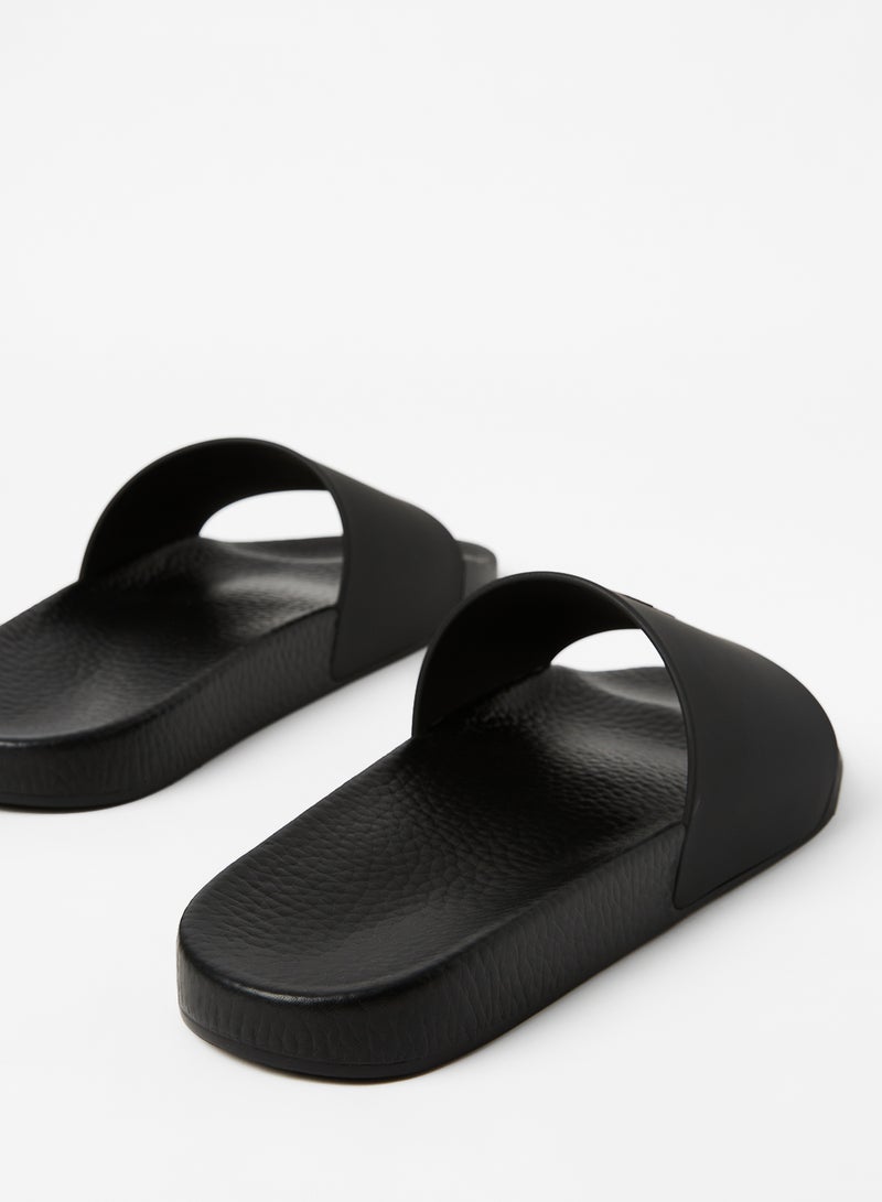 POLO RALPH LAUREN Contrast Logo Slides Black  - Image 3
