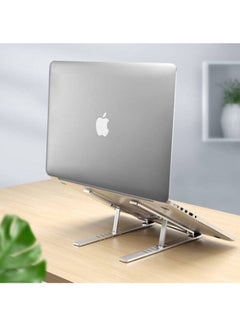 Generic Aluminum Laptop Stand Portable Silver  - Image 2