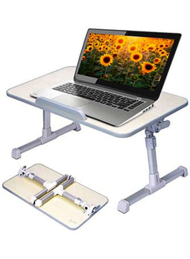 Laptop Table Foldable With Usb Cooler White  - Image 1