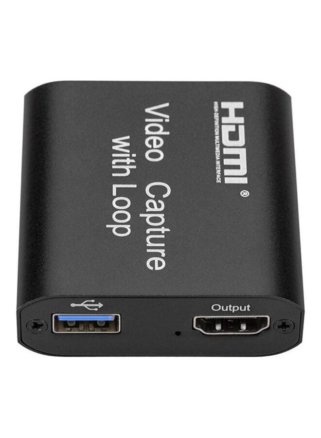 ماركة غير محددة جهاز التقاط فيديو بدقة كاملة الوضوح 1080P مزود بمنفذ USB 3.0 أسود  - Image 1