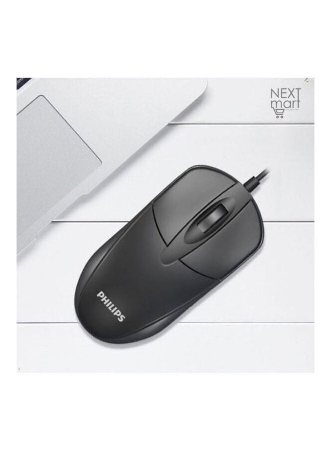 فيليبس Usb Optical Office Mouse Black - Image 2