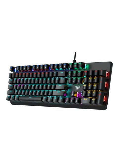 Rainbow Full Gaming Mechanical Keyboard Black