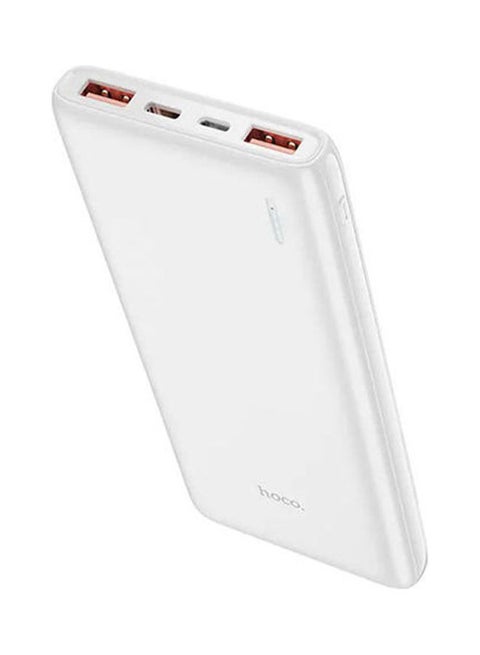 10000 mAh J80 Premium 10000mAH, Mobile Power Bank, Micro-USB / Type-C 18W Input, 2*USB 22.5W and Type-C PD 20W Output, with LED White