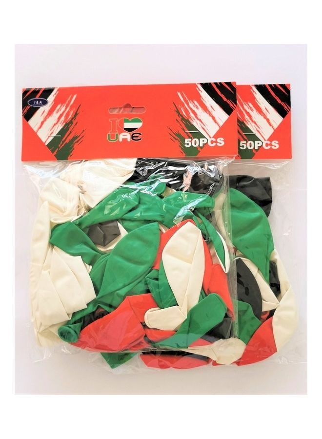 100-Piece UAE National Flag Balloon Set  - Image 3