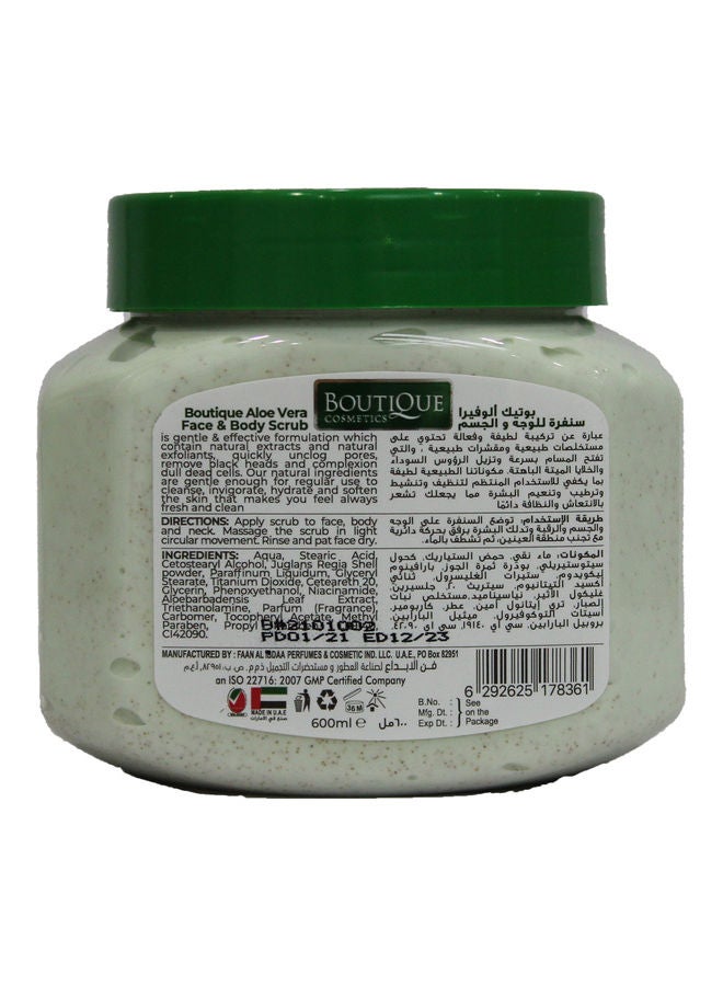 BOUTIQUE Aloe Vera Face And Body Scrub 600ml  - Image 2
