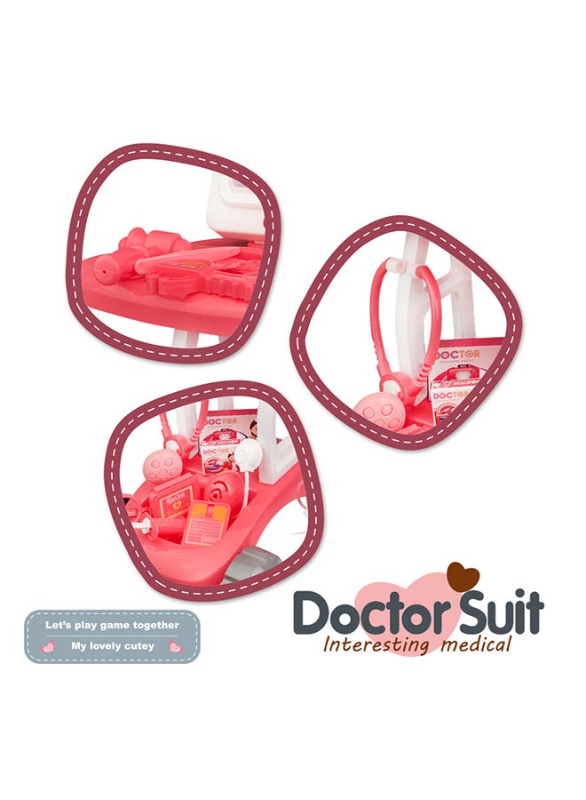 كيدل مجموعة ألعاب الطبيب مكونة من عربة طبية مزودة بأصوات وأضواء مكونة من 17 قطعة 40x30x14سم - Image 5