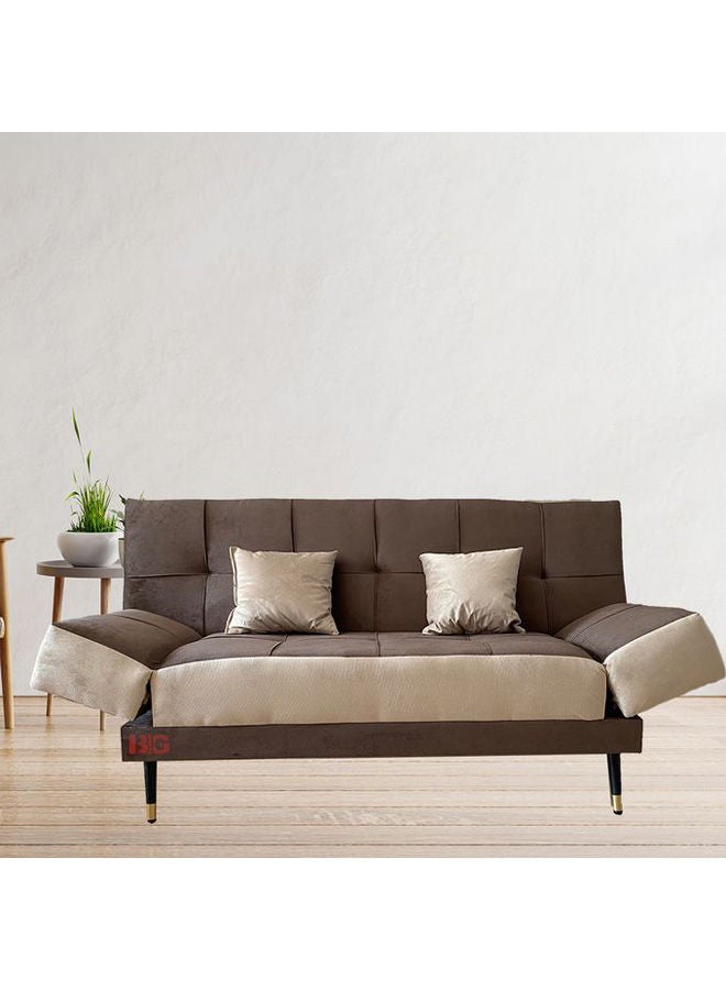 BIG - Grand Sofa Bed Brown-Grey 190×120cm - Image 1