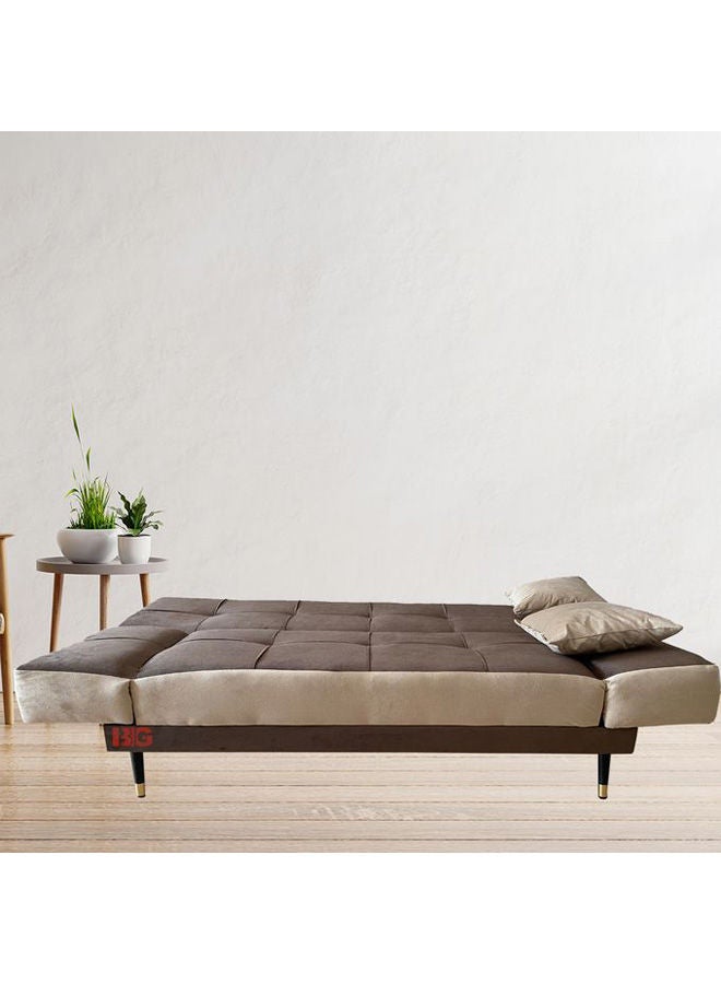 BIG - Grand Sofa Bed Brown-Grey 190×120cm - Image 1