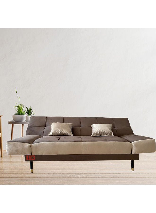 BIG - Grand Sofa Bed Brown-Grey 190×120cm - Image 1