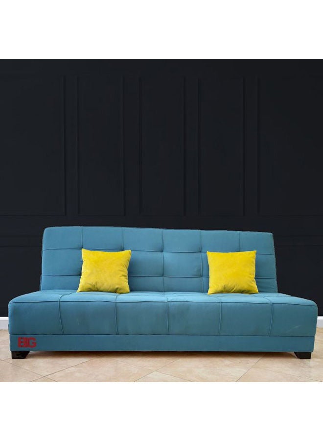 BIG Super Sofa Bed Bleu-Yellow 120×190cm  - Image 1