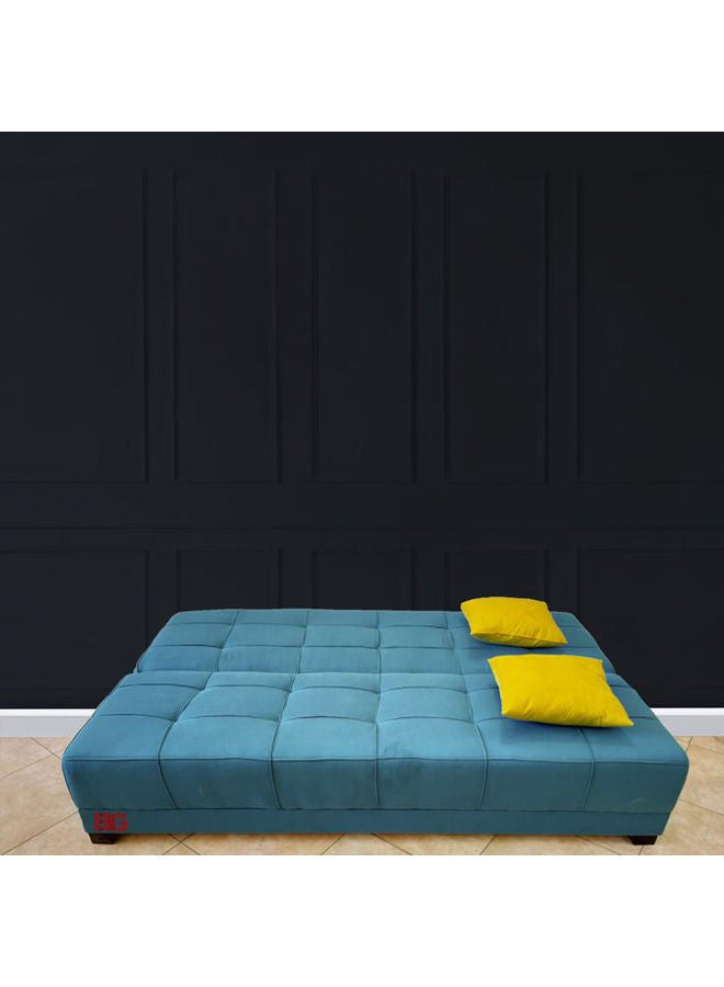 BIG Super Sofa Bed Bleu-Yellow 120×190cm  - Image 2