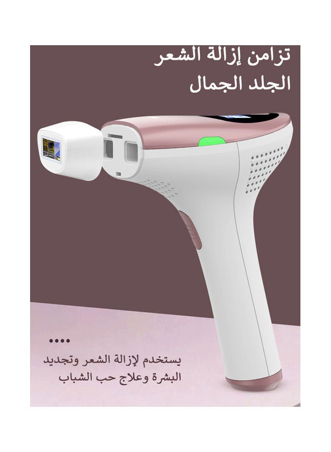 ملاي جهاز إزالة الشعر IPL بالليزر + مصباح إزالة الشعر HR وردي - Image 4