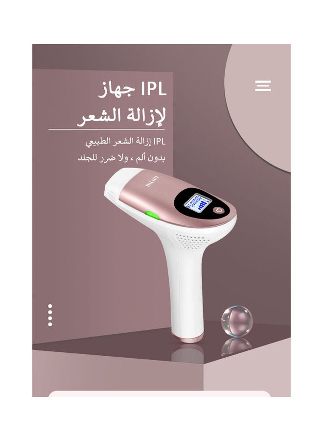 ملاي جهاز إزالة الشعر IPL بالليزر + مصباح إزالة الشعر HR وردي - Image 2