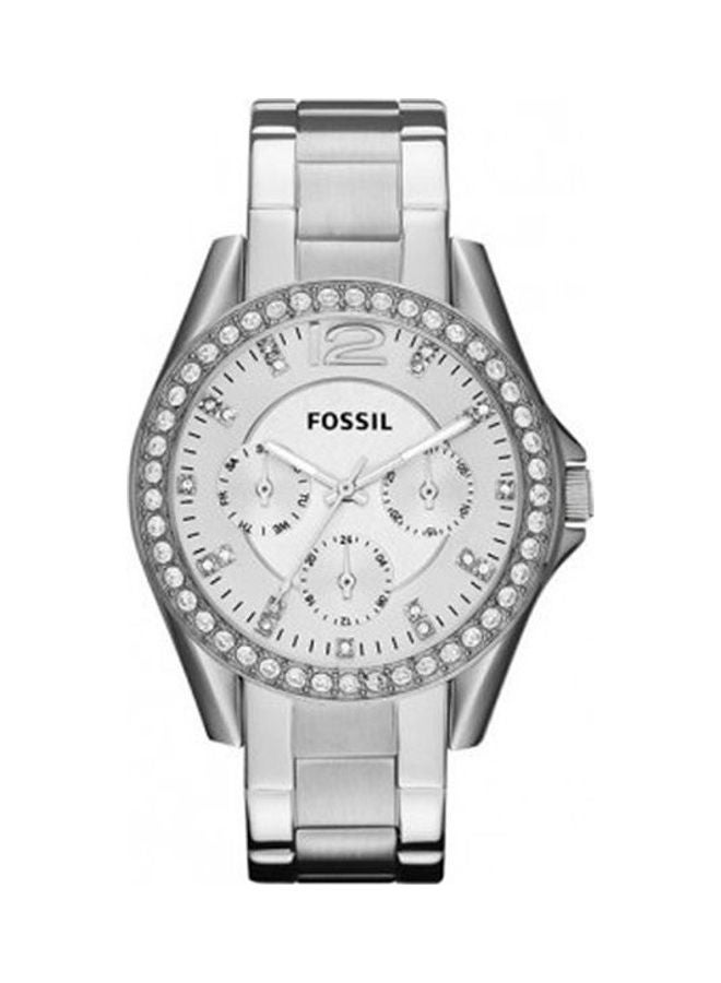FOSSIL women Stainless Steel Chronograph Buckle Watch ES3202P  - Image 1