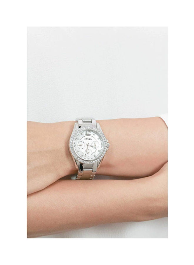 FOSSIL women Stainless Steel Chronograph Buckle Watch ES3202P  - Image 2