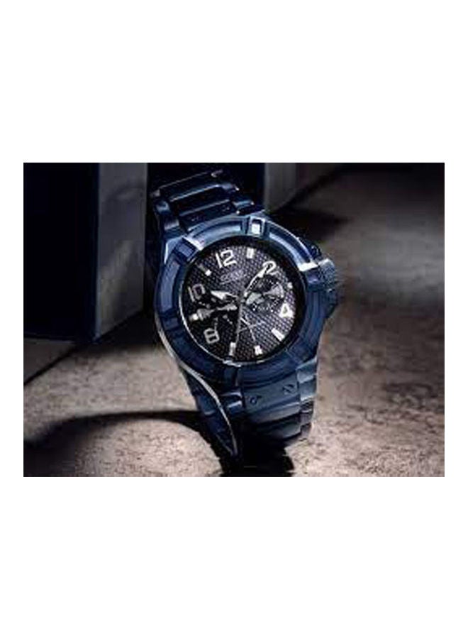 جس ساعة يد كرونوغراف بسوار من الستانلس ستيل مزودة بمشبك طراز W0041G2 للرجال - Image 2