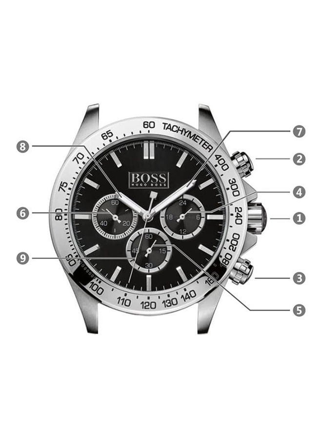 HUGO BOSS Men's Stainless Steel Chronograph Buckle Watch 1512965  - Image 2