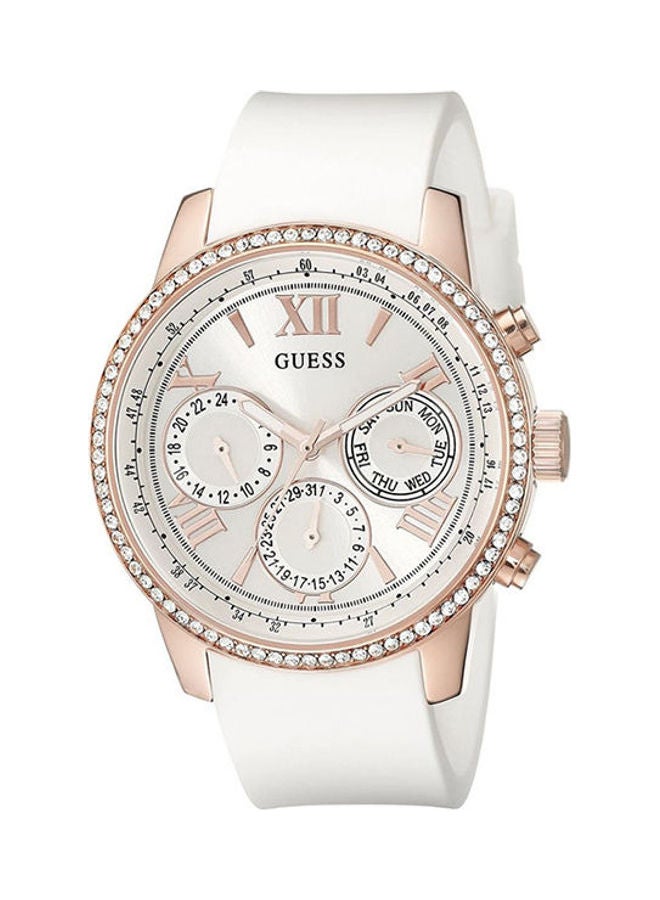 GUESS Women's Rubber Chronograph Elastic Watch W0616L1 - Image 1