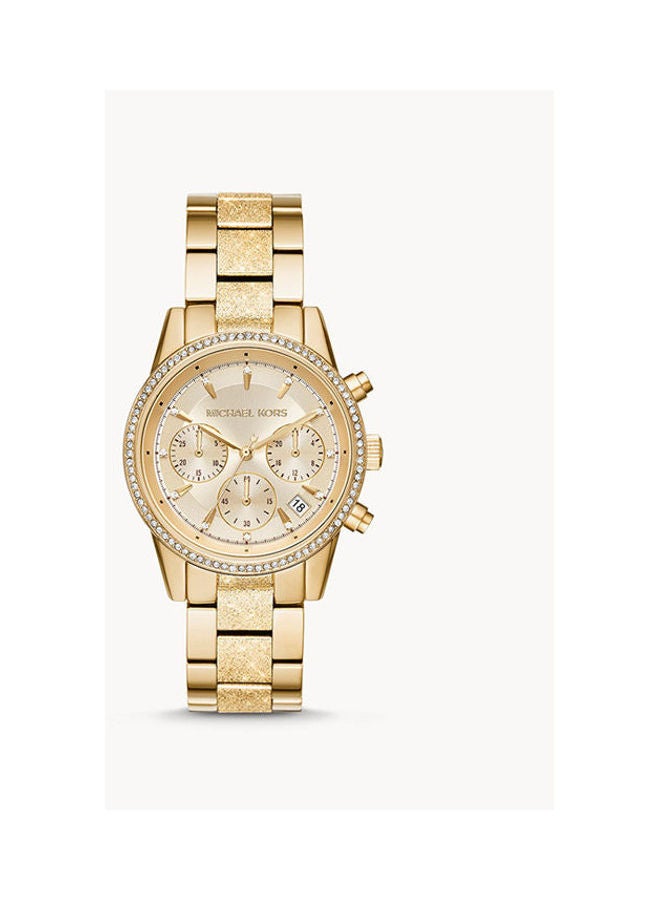Michael Kors Women's Stainless Steel Chronograph Buckle Watch MK6597 - Image 1