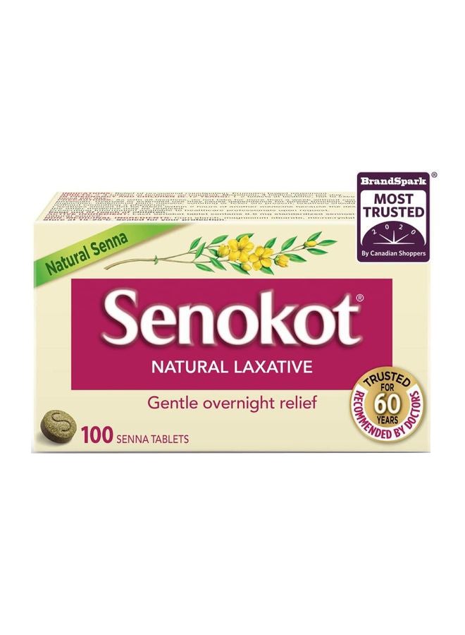 Senokot Natural Laxative, 100 Tablets - Image 1