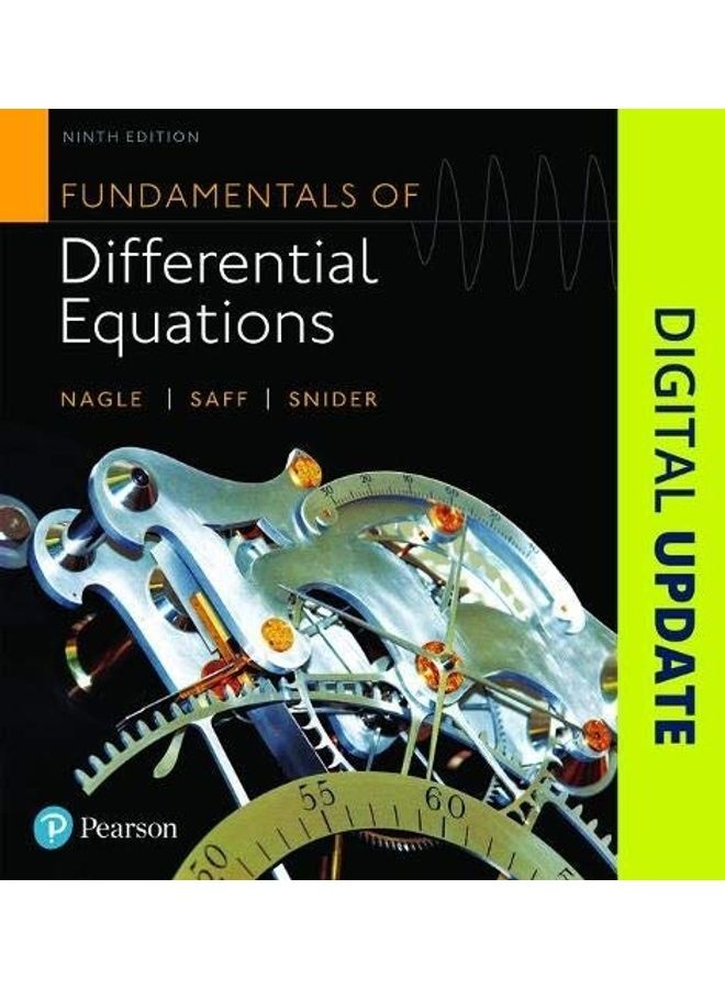 Fundamentals Of Differential Equations Hardcover English by R. Nagle - 1-1-2017