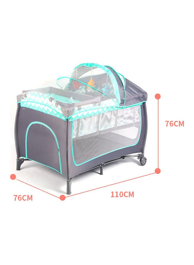 Kidle - Baby Folding Bed 6-9 Months, Green - Image 1