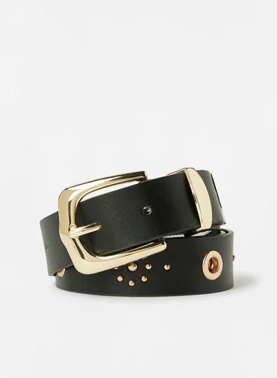 ONLY Adjustable PU Belt Black