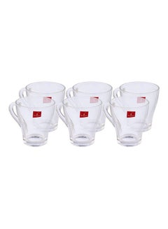 Blinkmax Glass Plain Tea Mug Set Clear 8.5X9.5  - Image 1