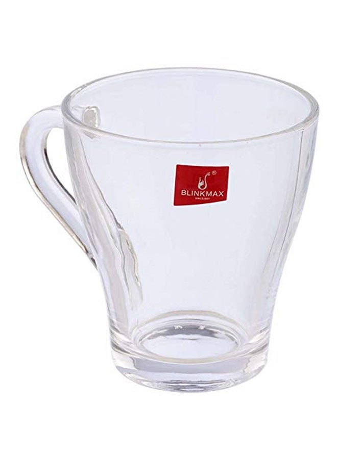 Blinkmax Glass Plain Tea Mug Set Clear 8.5X9.5  - Image 2