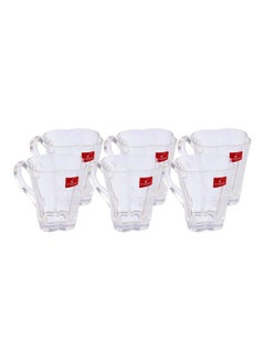 Glass Flower-Shaped Tea Mug Set Clear 8.5X9cm - v1635025192/N51479351A_1