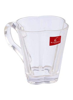 Blinkmax Glass Flower-Shaped Tea Mug Set Clear 8.5X9cm  - Image 2
