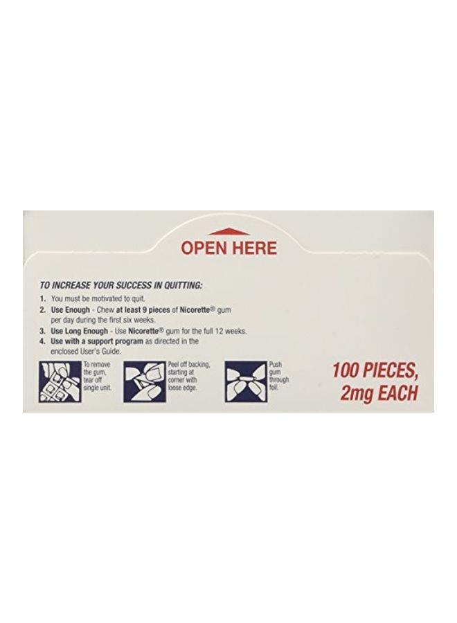 nicorette Fruit Chill Gum 2mg - 100 Gums  - Image 4