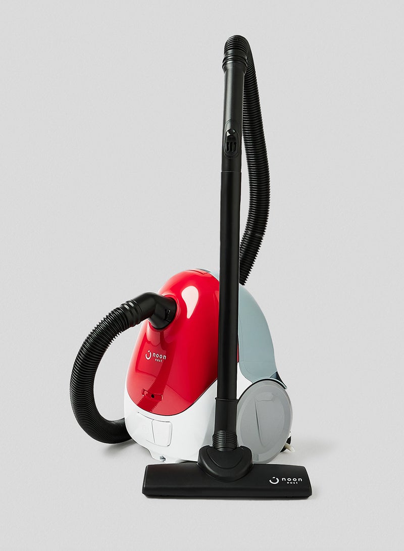Noon East Vacuum Cleaner - Bagged 1.4 Liter 1000 W Red- Electric Powered Broom 1.4 L 1000 W VCH3002B-TR Red - Image 1