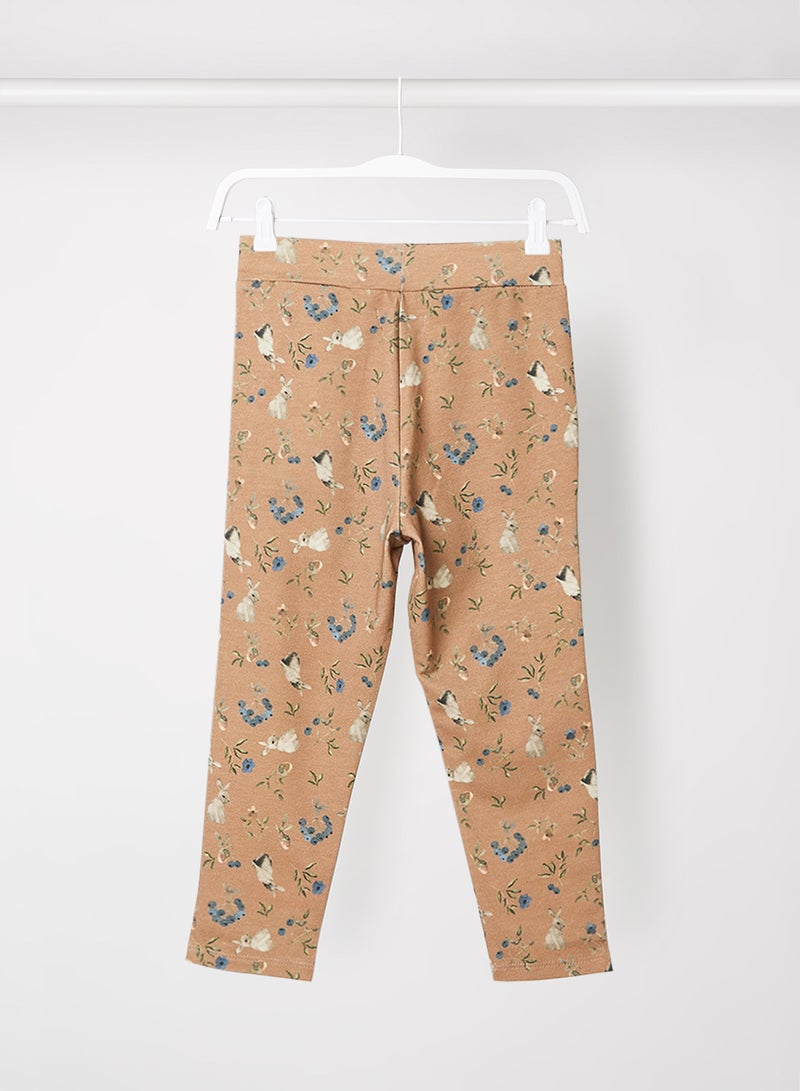 Baby/Kids Floral Print Sweatpants Pink - v1635055508/N44649488V_2