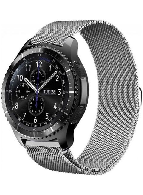 Replacement Band With Milanese Loop For Samsung Gear S3 Classic/Frontier - 22mm Silver