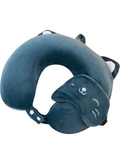 U-Shaped Protective Neck Pillow Blue