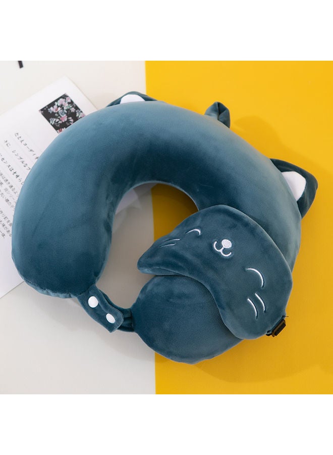 GOLDEN MILLION - U-Shaped Protective Neck Pillow Blue - Image 1