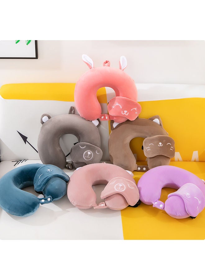 GOLDEN MILLION - U-Shaped Protective Neck Pillow Blue - Image 1