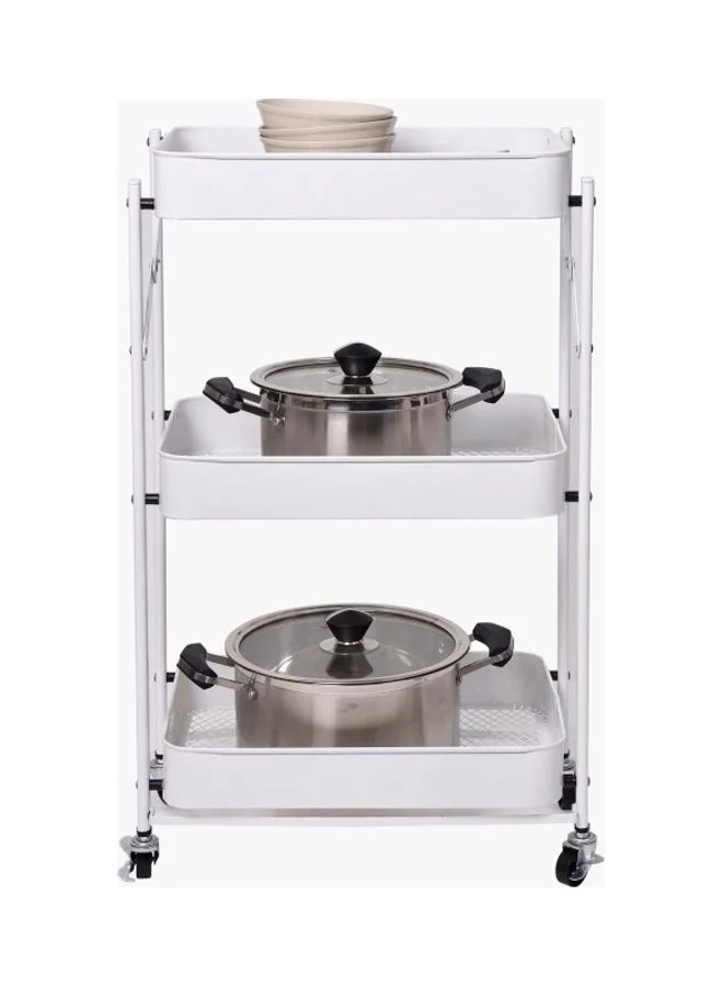 Home Box Rio Foldable Metal Storage Cart Without Handle