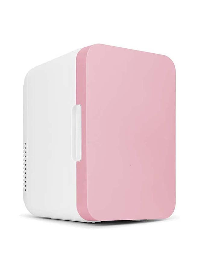 Cool Baby Mini Fridge for Skincare Refrigerator Portable Dual-Use Car Home Fridge Beverage Refrigerators Freezer Cooler Warmer Keep Fresh for Car Home Pink 8.0 L CZBX13PkMAA White/Pink  - Image 1
