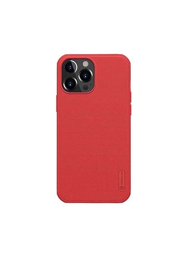 Nillkin Super Frosted Shield Hard Phone Cover Slim Fit for iPhone 13 Pro Max Red - Image 1