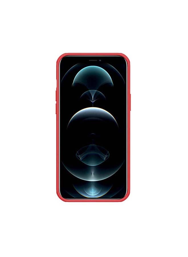 Nillkin Super Frosted Shield Hard Phone Cover Slim Fit for iPhone 13 Pro Max Red - Image 2