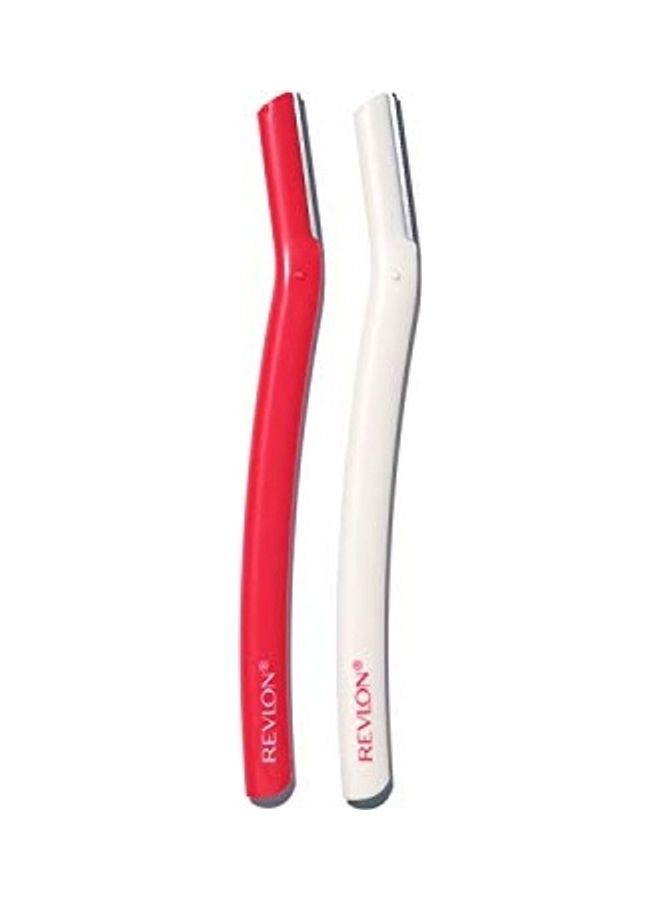 Revlon 2-Piece Smooth And Perfect Face Defuzzers Set White/Red/Pink 0.36inch  - Image 1