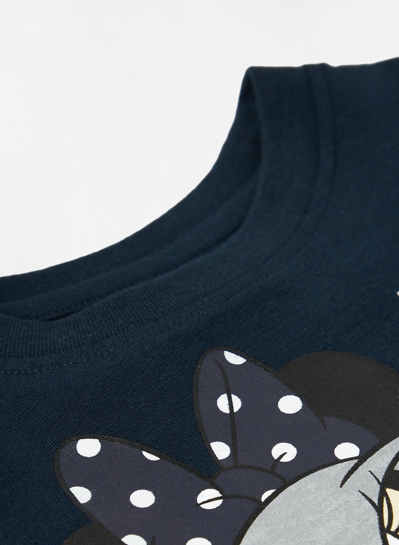 نيم ات طقم بيجاما بطبعة ميني ماوس للرضع/الأطفال كحلي - Image 3