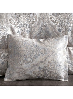 إن - هاوس 10-Piece Bridal Luxurious Copland Tolon Comforter Set Cotton Silver 260x240cm  - Image 5