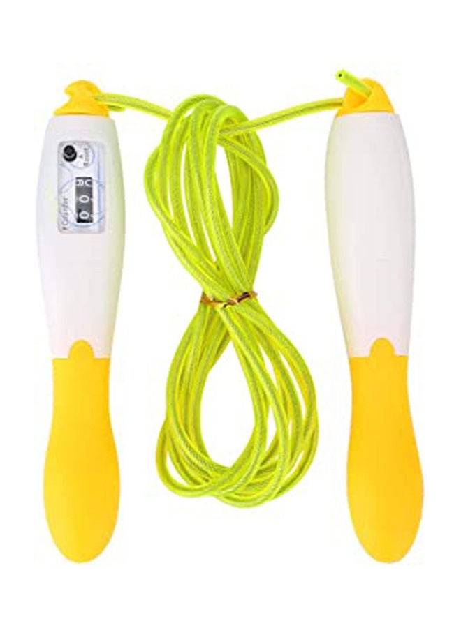 Skipping Adjustable Pvc Steel Wire Speed Jump Rope Exercise Gym Training Tool Yellow